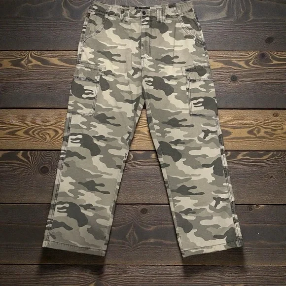 Beverly Hills Polo Club Men's Camouflage Cargo Pants Size 36 Inseam 32 - Picture 1 of 8